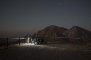 Kallergi Mountain Refuge night
